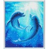 CRYSTAL ART Diamond Embroidery Kit White Frame 21x25cm Dolphins