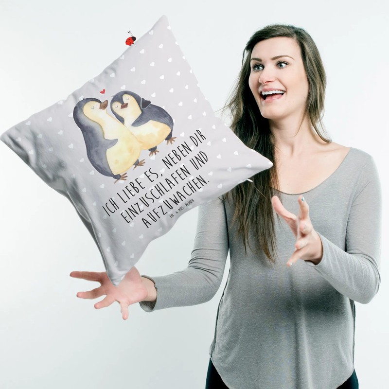 Mr. & Mrs. Panda 40 x 40 cm Pillow Penguins
