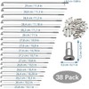 Ruikcoll Pack of 38 Mountain Bike Spoke with Spoke Nipples,