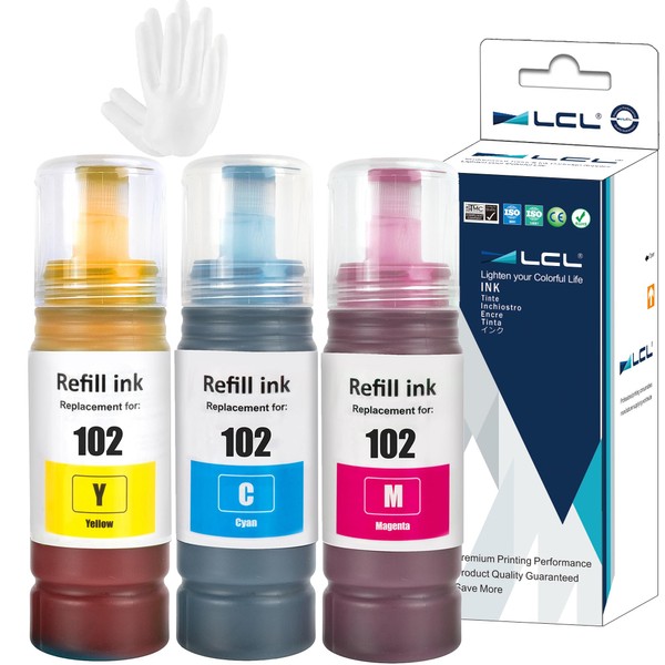 LCL 102 Ink Compatible with Epson 102 Ink Bottle Multipack