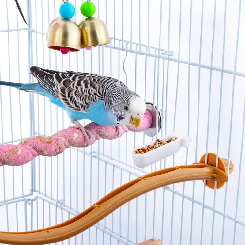 9 Pack Small Bird Plastic Food Cup Convenient Hanging Food