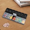 Weekly Pill Organizer with Am/Pm Compartments, Tablet Storage Box, Travel