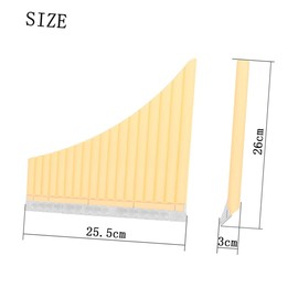 Generic Pipe Pan Flute C Key Portable Musical Instrument for Beginners with Storage Bag and Music Book Lightweight Wind Panpipes for Easy Learning and Creative Play