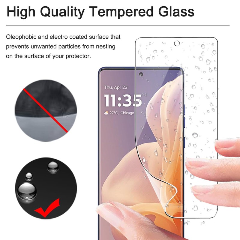 carinacoco 3 Pack Elastic Skin Screen Protector for Motorola Moto