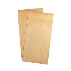 Rayher 3103706 Verzierwachs, gold, 2 Verzierwachsplatten 20 x 10 cm, Wachsfolie zum Kerzen verzieren, Kerzenwachs, Wachsfolie