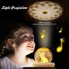 MJKOPEE Music Box Crystal Ball with Light, 3D Music Boxes
