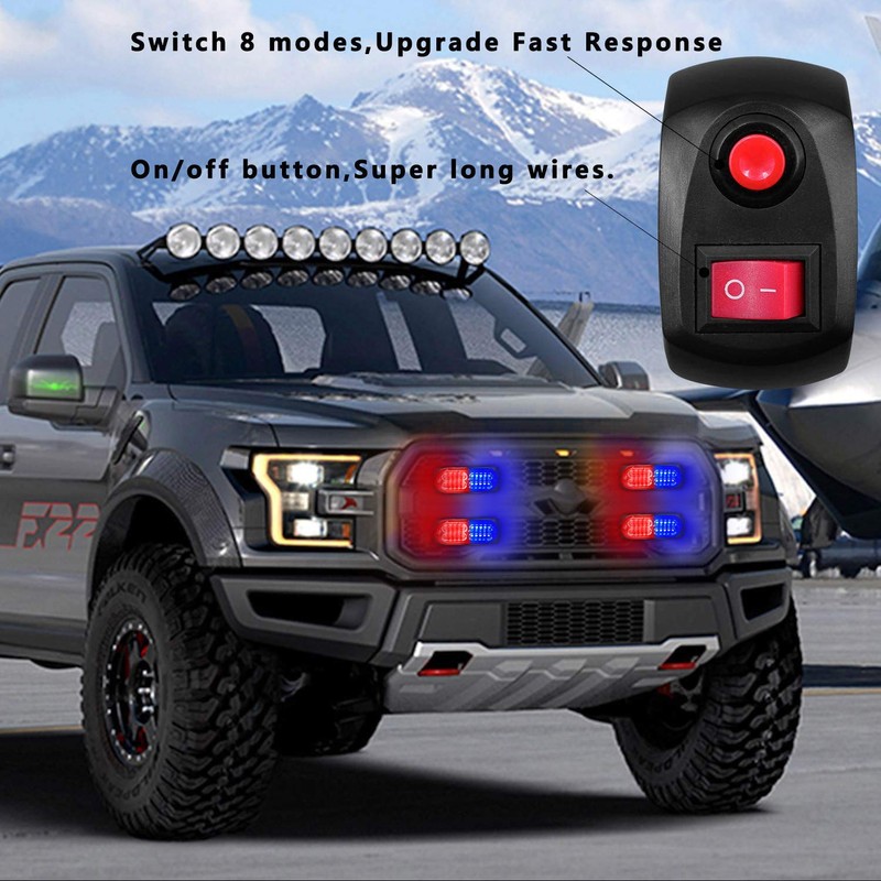 EASE2U E 24 LED Strobe Lights for Trucks Vehicles Suvs,