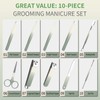 Manicure Set 10 in 1 Stainless Steel Nail Clippers Scissors