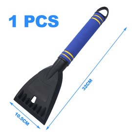 GZYULAN Car Ice Scraper, Car Windscreen Scraper, Car Ice Scraper, Car Scratcher, Car Scratcher, Snow Scraper Car, Ice Scraper Car, ABS Material, Non-Slip Soft Grip (Blue)