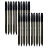 DIGNO Tri-Mate Ballpoint Pens, BLACK, Medium Point (1.0mm), Pack of