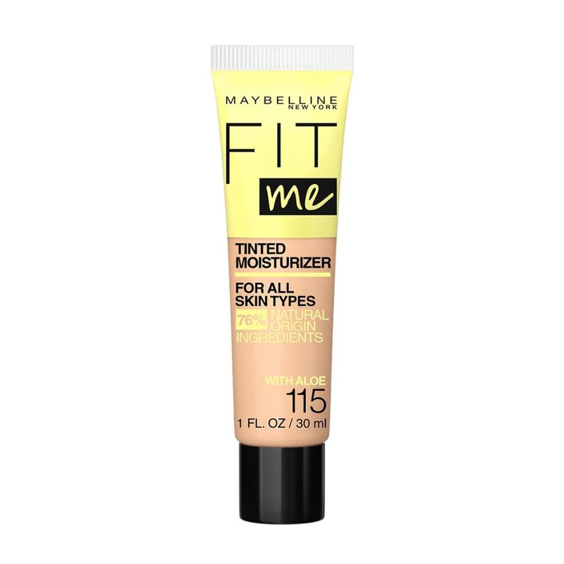 Maybelline Fit Me Tinted Moisturizer, Natural Coverage, Face Makeup, 115,