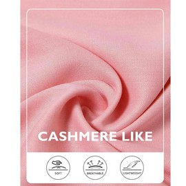 Aufondof Scarfs for Women Fall Winter Cashmere Neck Scarf Winter Warm Long Scarves for (Pink)