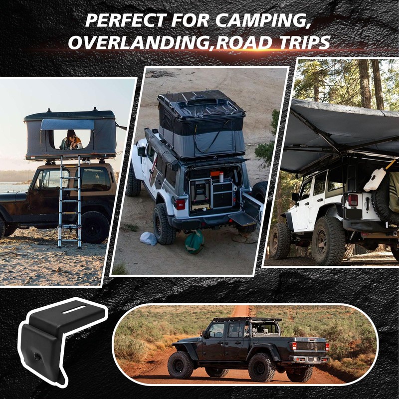 4Pcs Rain Gutter Roof Rack Mount Brackets for Wrangler JL