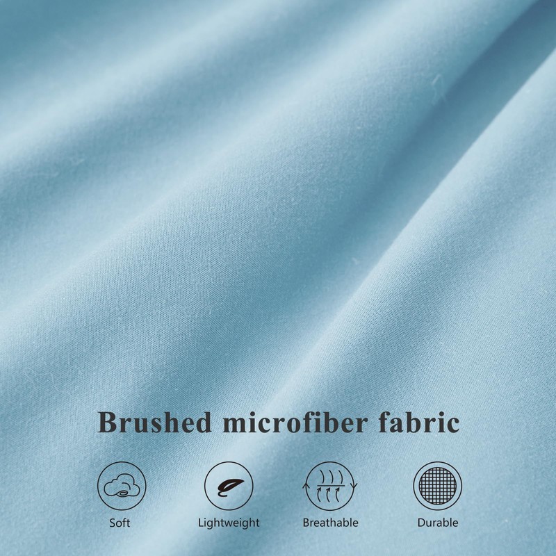 Aisbo Double Fitted Sheet Spa Blue - Extra Deep Pocket