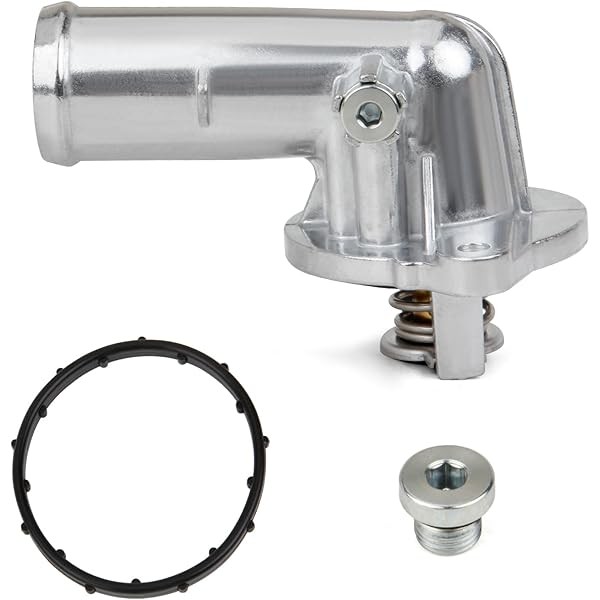 MITZONE Upgrade Aluminium Thermostat Housing Assembly Compatible with Dodge Durango