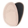 Princess Cushioning Leather Half Forefoot Insole (Beige, One size)