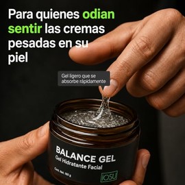 BALANCE GEL Hidratante Facial para Hombre | Skin Care Masculino | Niacinamida y Urea | Hidrata y Reduce Brillo | Crema Facial Hombre Piel Grasa | 150g