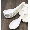 Ebros Gift Contemporary Glossy Finish White Melamine Asian Soup Spoons