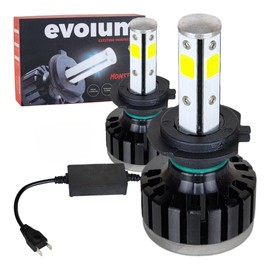 Monster Kit de Focos Led 12500 Lumenes Luz Blanca Automotriz Cuatro Caras Iluminación 360° Todas Las Medidas Auto Faros Delanteros Iluminación Principal (H7)