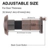 HOJLKLD Door Viewer Peephole,Solid Brass 200 Degree Peep Hole with