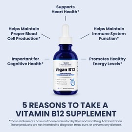 1MD Nutrition Vegan Vitamin B12 I 5000mcg Methylcobalamin Supplement | Energy, Immune Support