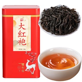 Da Hong Pao Tea Dahongpao Oolong Tea Loose Leaf Big Red Robe Oolong Tea Chinese Tea China Fujian Wuyi Mountain 大红袍 乌龙茶 岩茶 120g