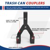 ELITEWILL Wheeled Trash Can Couplers to Hook Multiple Wheeled Trash
