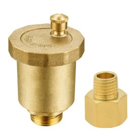 BesNPT Brass 3/8" NPT Male Air Vent Valve Automatic Float Valve Air Release Air Bleeder Valve
