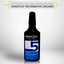 FERMODYL Shampoo para evitar la caída del cabello, Favorece un crecimiento sano y vigoroso, Botella con 400ml