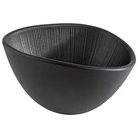 APS 85092 Melamine Bowl Nero Serving Bowl for Quadruple Foods, 14.5 x 12.5 x 8 cm, 0.3 Litres