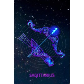 Sagittarius: Zodiac Star Sign Blank Line Notebook / Journal Gift (120 blank pages - 6 x 9)