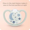 NUK Space Chupetes de ortodoncia que brillan en la oscuridad