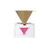 ATHIA Golden Stainless Steel Reusable Coffee Filter, Pour Over Cone