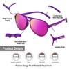 Jefoo Polarized Aviator Sunglasses for Women Men Retro Trendy Sports