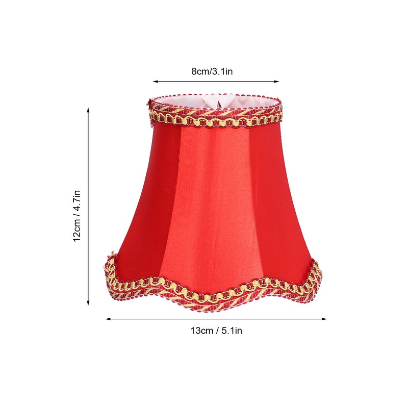3Pcs E14 Fabric Lamp Shade Modern ClipOn Lampshade for Home