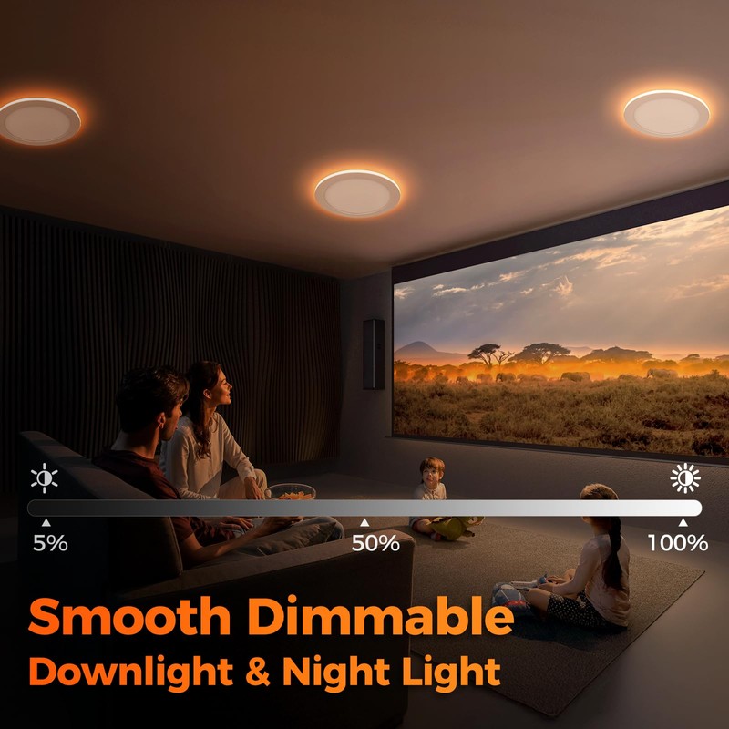 Comiled 12 Pack 8 Inch 5CCT LED Recessed Ceiling Light