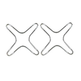 Avanti 12658 Gas Stove Ring Reducer/Trivets 2-Pieces Set, Silver 0.5 cm*9.5 cm*9.5 cm
