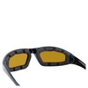 Birdz Eyewear Oriole Padded Motorcycle Glasses (Black Frame/Mirrored Brown Lens)