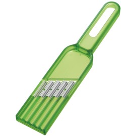 Akebono Sangyo CH-2062 Cucumber Slicer, 3 Types of Cuts, Wave Slice, Waffle Slice, Shredded Cucumber Wave Slicer, Green, 4.5 x 5.9 x 9.8 inches (11.5 x 15 x 25 cm)