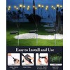 JURASNOW 2PCS Solar Powered Firefly Lights Outdoor Waterproof, Solar Starburst