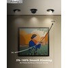 Adetu - 6 Inch 5CCT Black LED Gimbal, 360°+90°Adjustable Directional