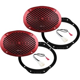 DS18 Speakers 6X9 inch for Ford F-150 2015-2024 Upgrade Kit - Pair of Pro Series with Adapters and Harness, Mid-Range Loudspeakers Car Audio Front Door Speaker PRO-X694BM