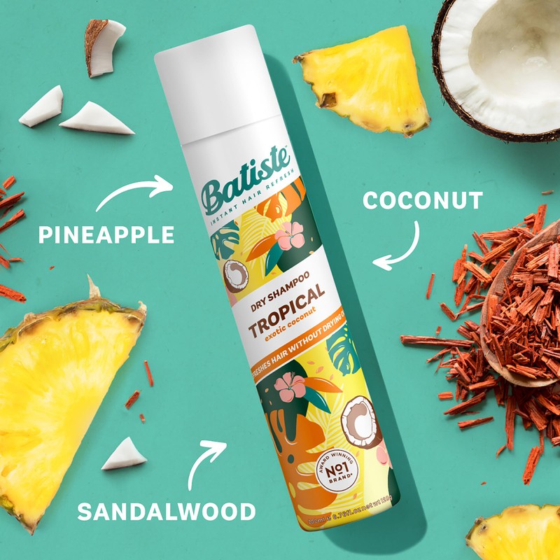 Batiste Tropical Dry Shampoo 50ml/1.6oz