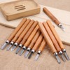 12Pcs Woodcut Knife Set Hand Wood Carving Chisels DIY Woodworking