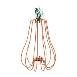 Mud Pie Tall Lit Wire Pumpkin Table SITTERS, Light/Pastel Orange