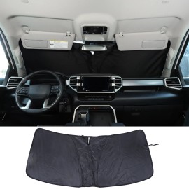 Nicecar88 For Toyota Tundra 22+ Black Car Windshield Sun Visor Anti UV Sun Visor Sunshade