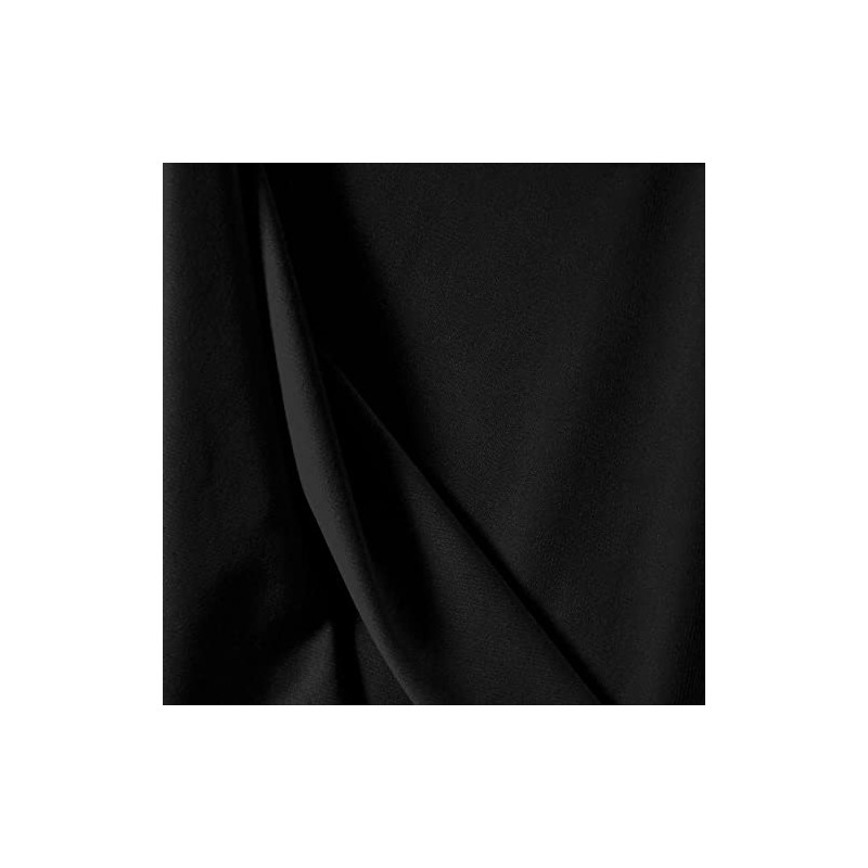 ITY Black Knit Jersey Fabric 58/60 inch by The Yard