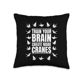 Best Easy Origami Crane Paper Gifts For Beginners Train Your Brain Create More Cranes Folding Owl Origami Throw Pillow, 16x16, Multicolor