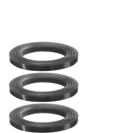 Three Rubber Blade Gaskets Compatible with MOULINEX CUISINE COMPANION Cooking Robot Measurements: 27 mm inner diameter, 40.6 mm outer and 4 mm height. Please check measurements before purchasing