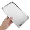 2PCS Stainless Steel Baking Tray for Oven, Non-Stick, Freezer Safe,